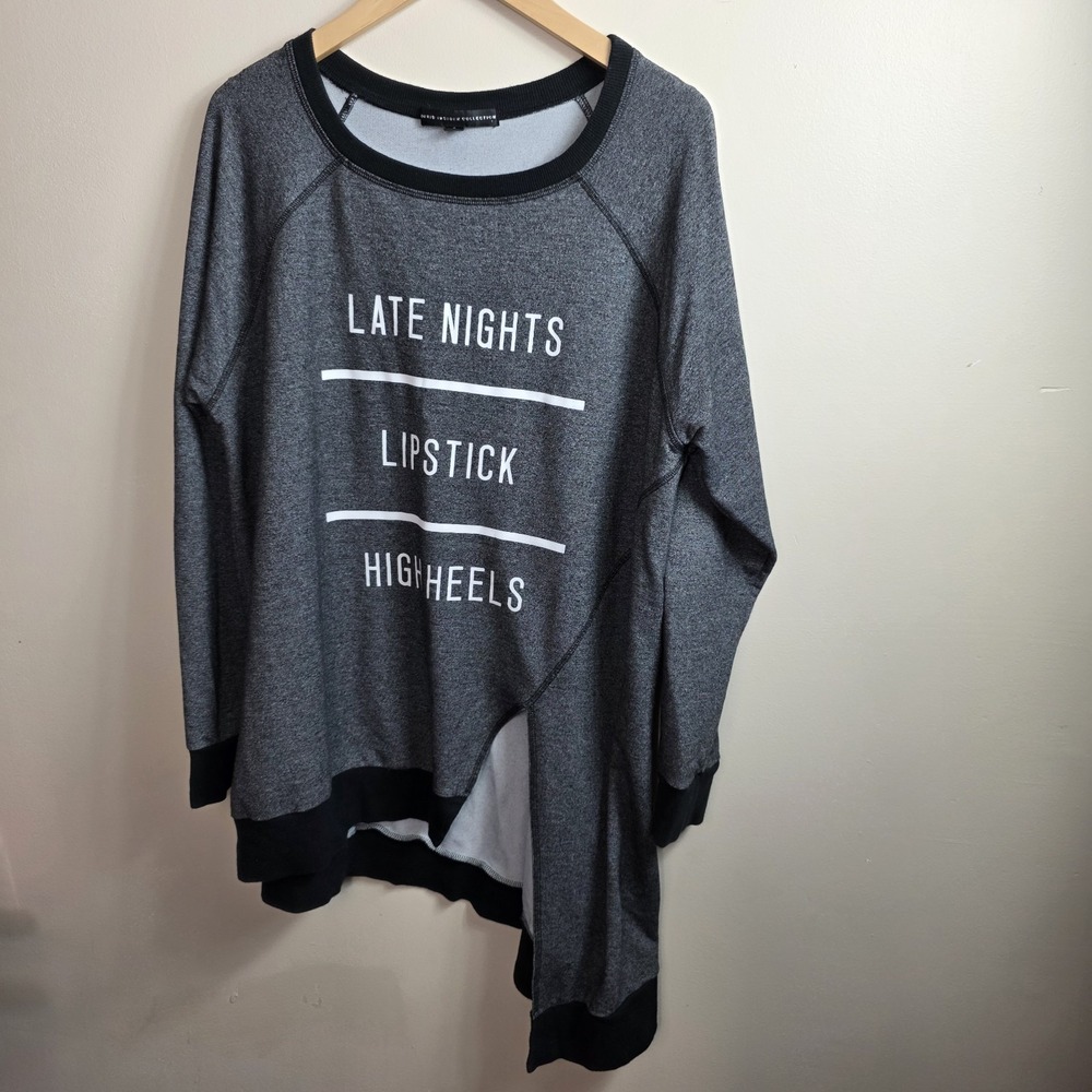 torrid women's sweatshirt late night lipstick shirt insider collection size 2